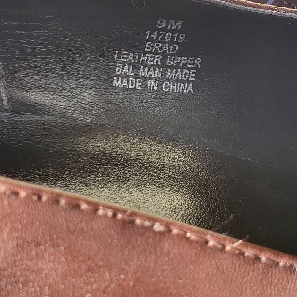 🦜 2/$10 Maripe Brad Leather Brown Heels Shoes. Size 9M - Picture 4 of 5